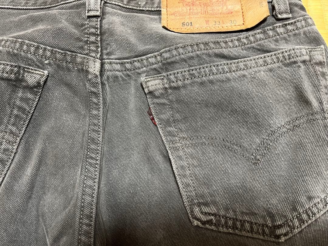 Levi's 501 ブラックデニム W33 L30 90年代USA製 後染め