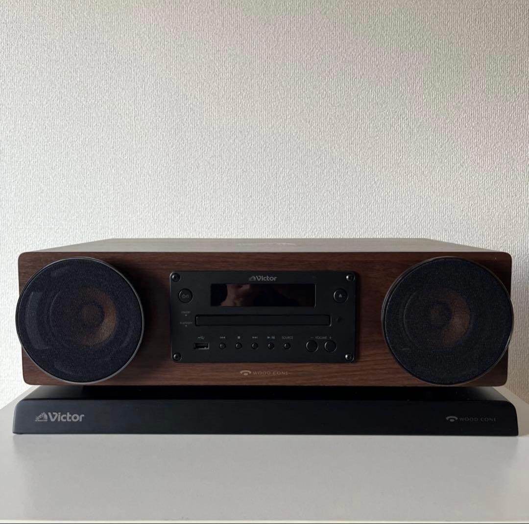 Victor ミニコンポ ウッド調デザイン EX-D6 LK-EX10セット