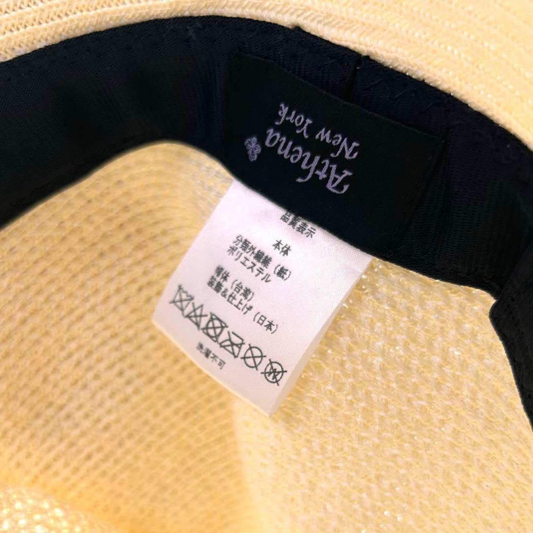 希少！未使用品　Athena New York ハット　フラワー　レース