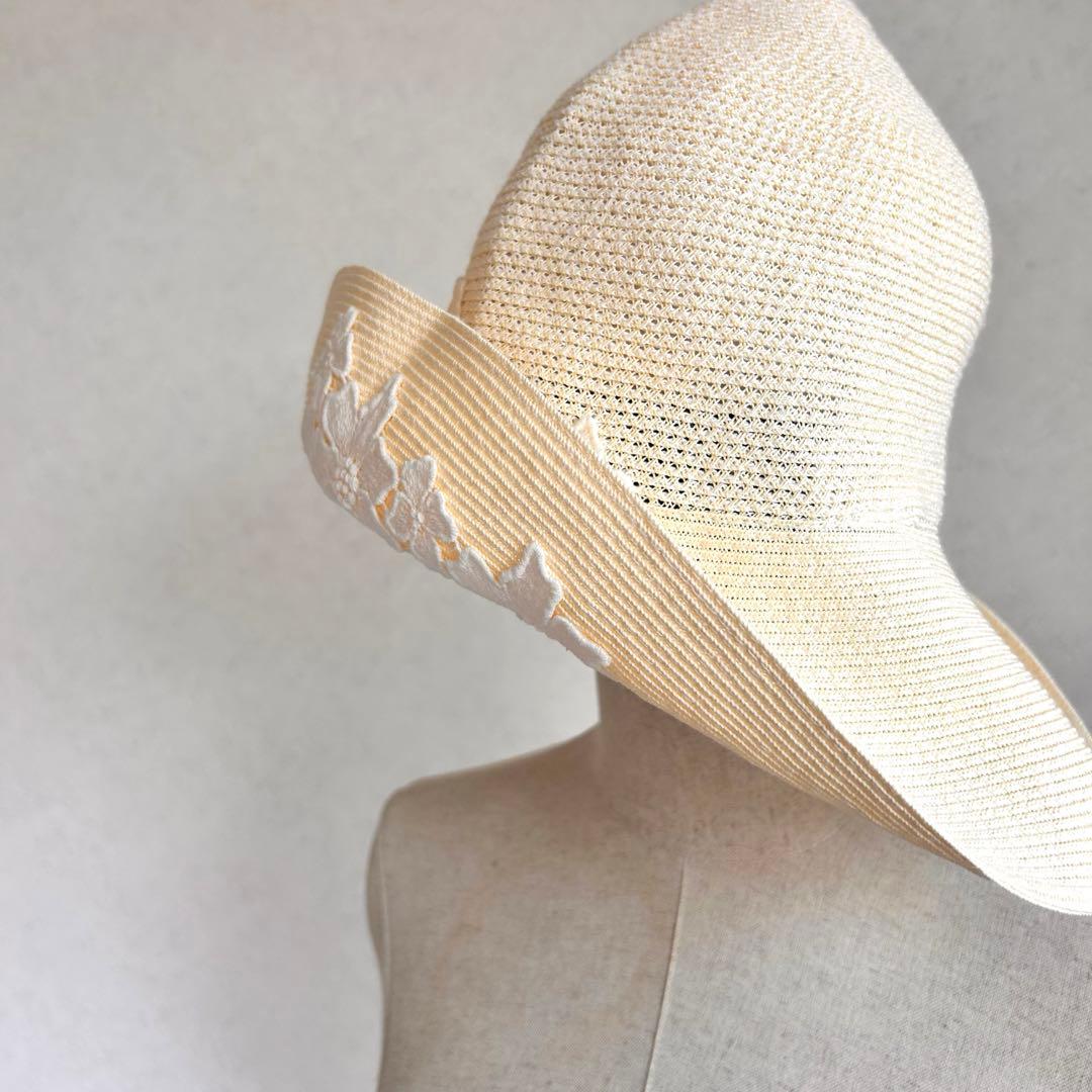 希少！未使用品　Athena New York ハット　フラワー　レース