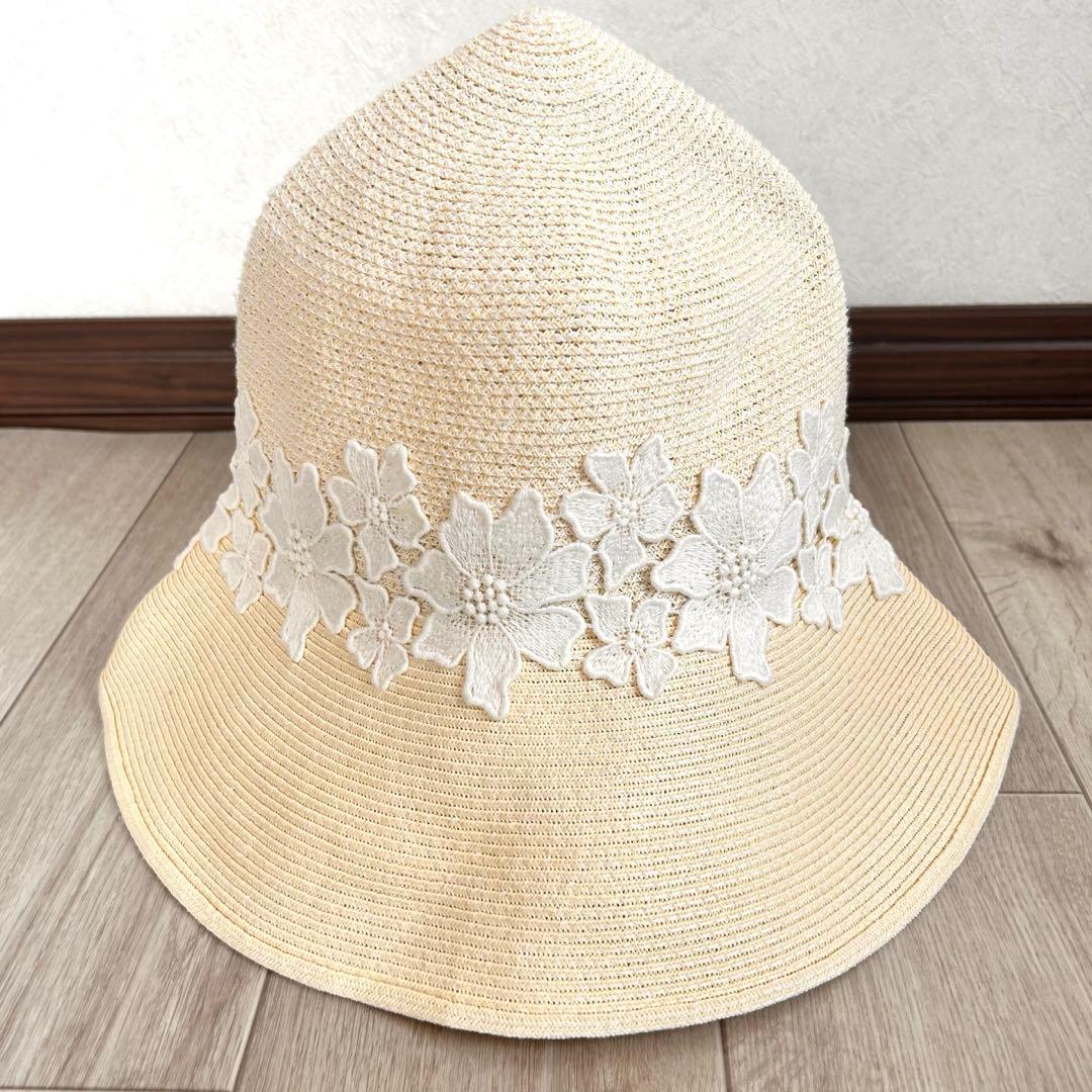 希少！未使用品　Athena New York ハット　フラワー　レース