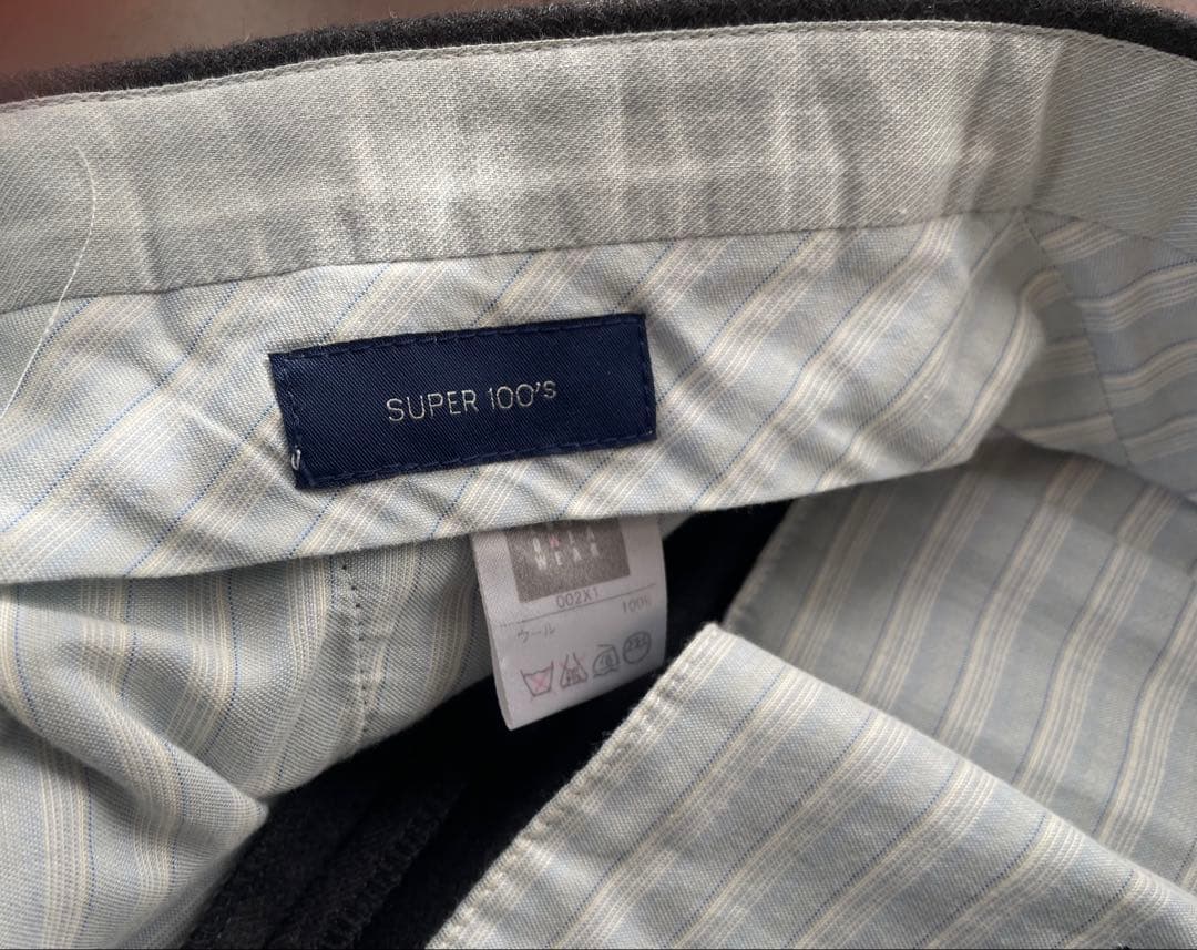 Incotex インコテックス　パンツ　サイズ48 チャコールグレー　ワンタック