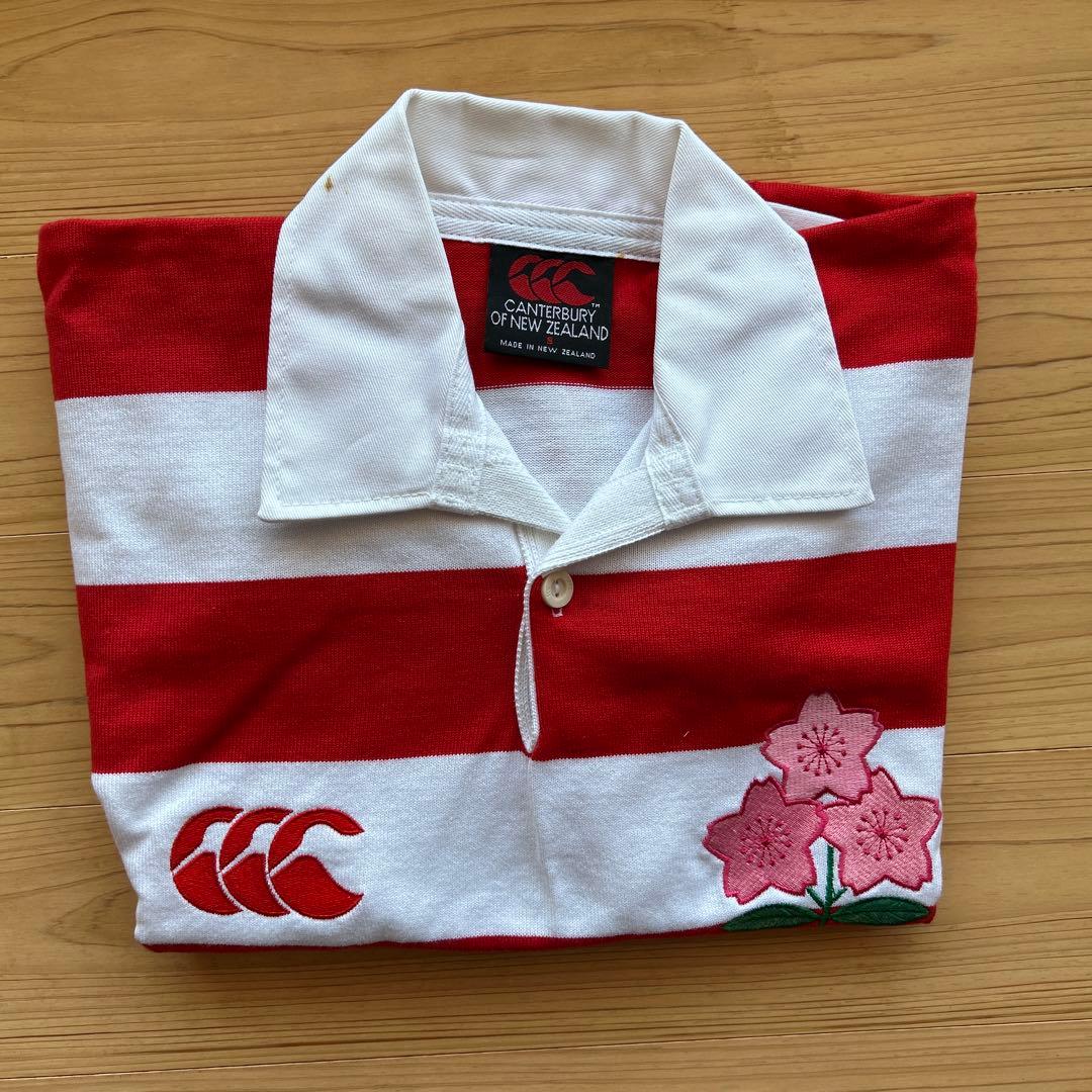 ラグビー日本代表 レプリカジャージ カンタベリー製 桜エンブレム入り