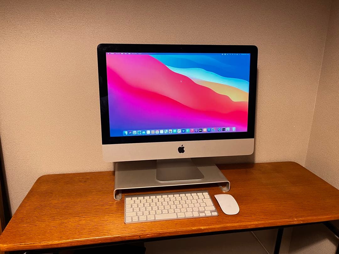 iMac キーボード マウス　PC台付き 2014