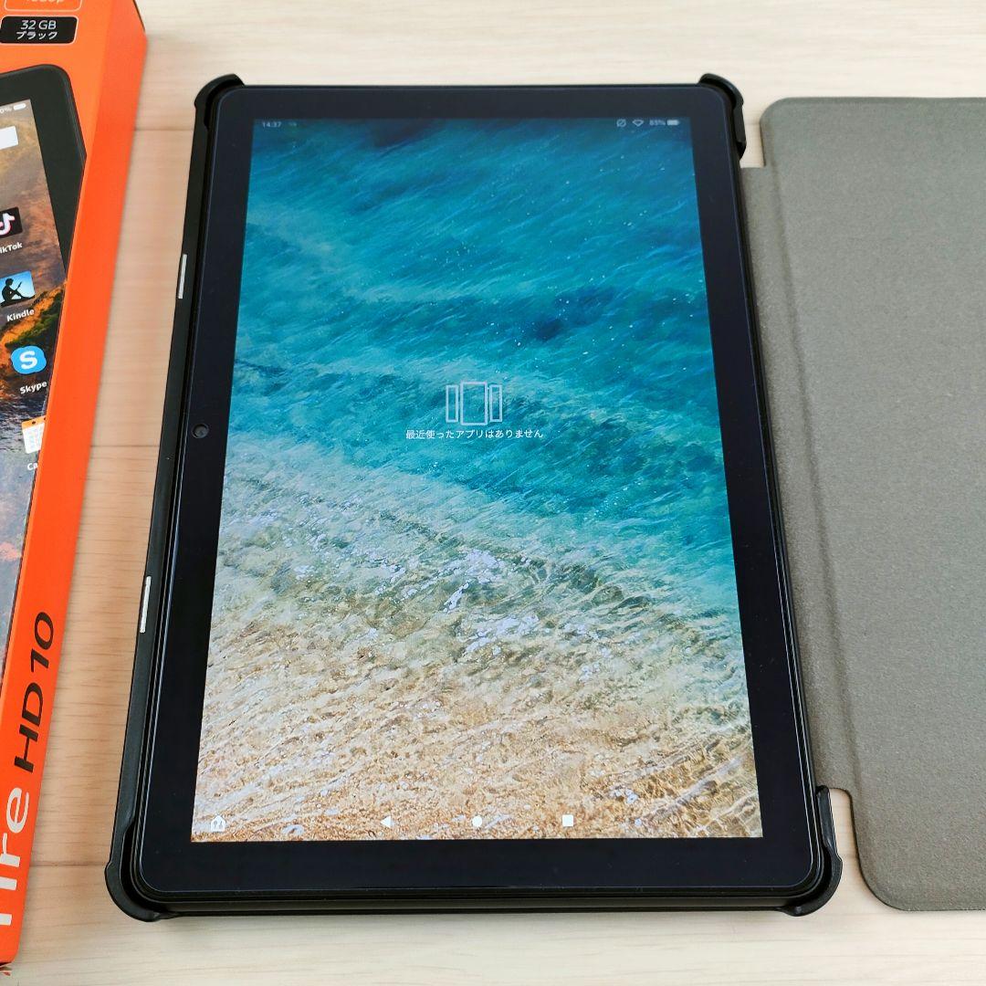 美品 Fire HD 10 ブラック 第11世代(2021) フィルム・カバー付