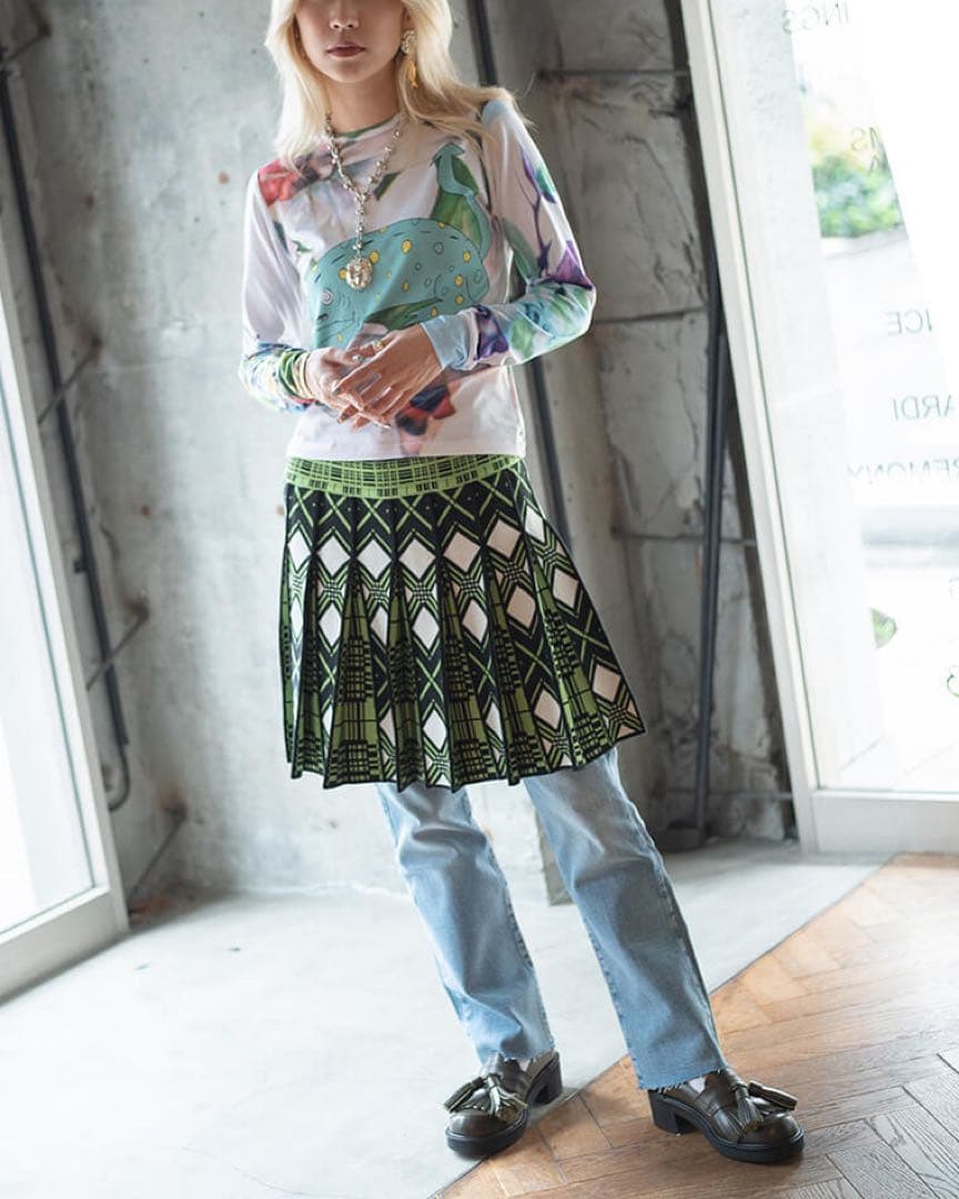 chopovalowena スカート　ニット