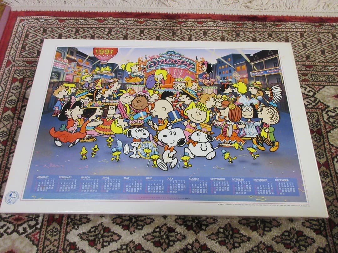 【中古品】スヌーピーカレンダージグソーパズル　1991年