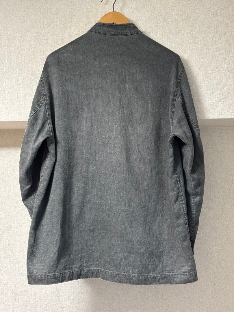 CONFECT 24SS リネンコットン ピグメントダイスタンドジャケット