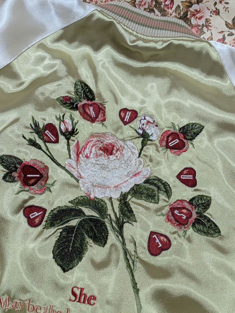 ピンクハウス　難あり2020年　スカジャン　スタジャン　薔薇刺繍