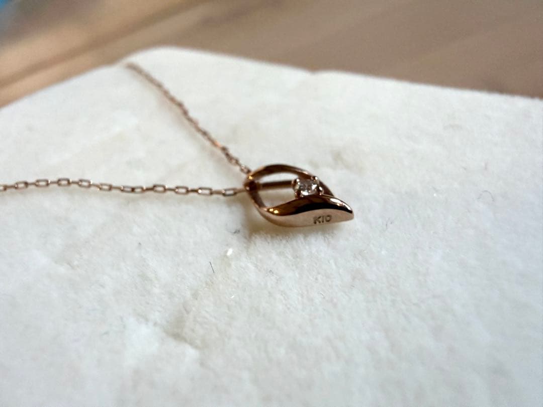 TSUTSUMI K10ピンクゴールド ダイヤモンド ネックレス