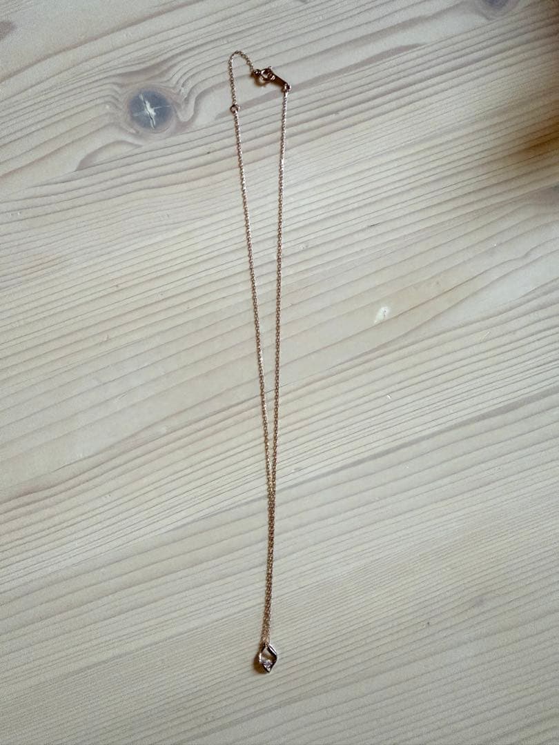 TSUTSUMI K10ピンクゴールド ダイヤモンド ネックレス