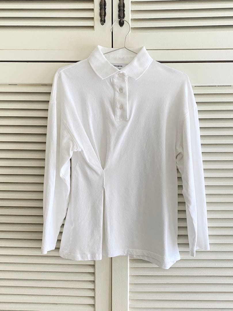 GIMAGUAS Lady Polo in White ギガマス ポロシャツ 白