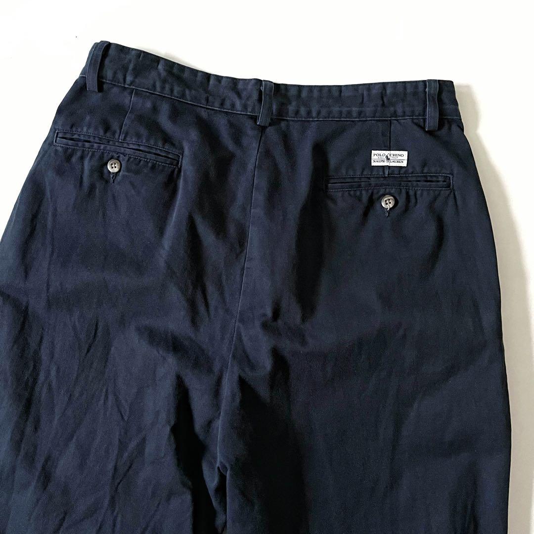 90s USA製 POLO Ralph Lauren 2タックチノ Andrew