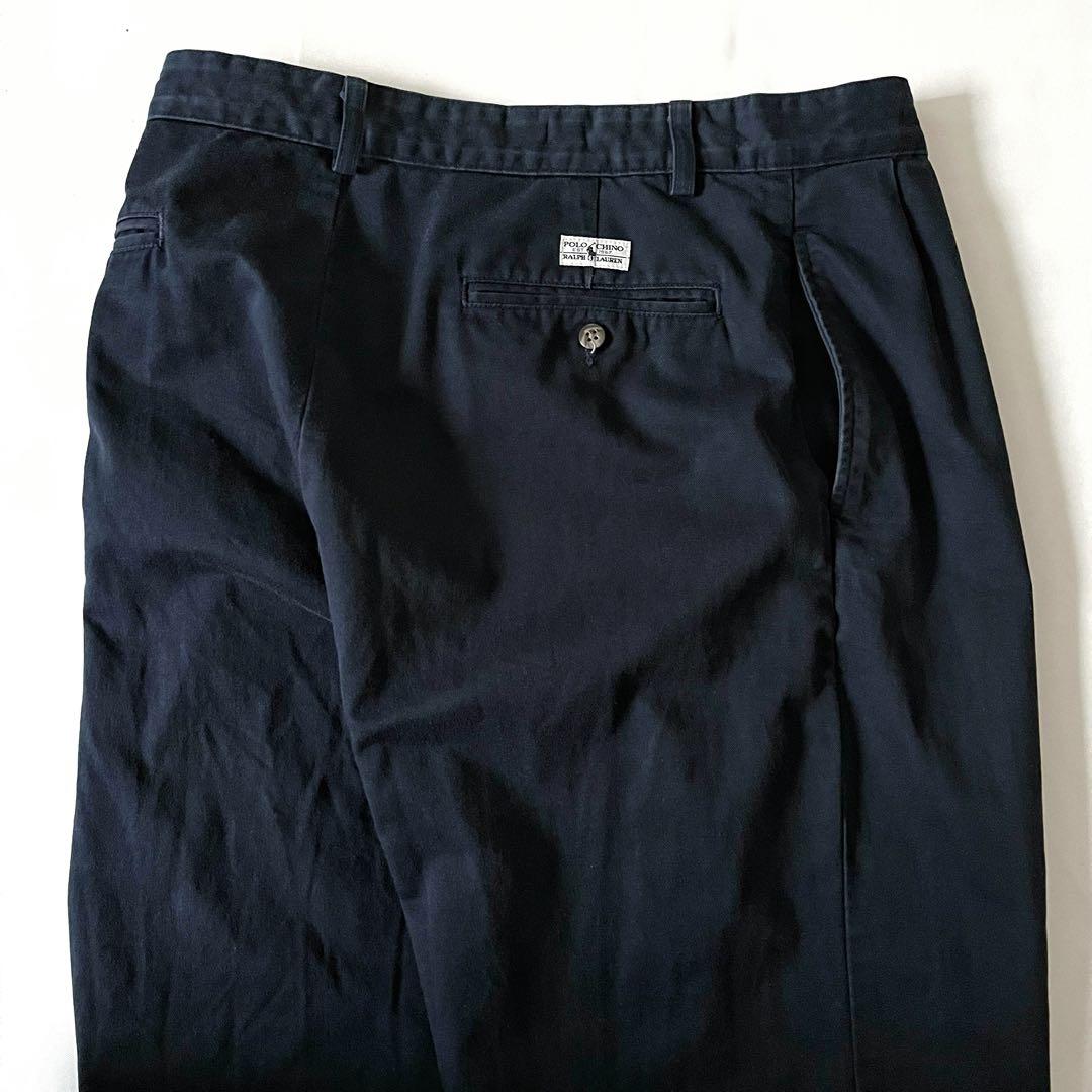 90s USA製 POLO Ralph Lauren 2タックチノ Andrew