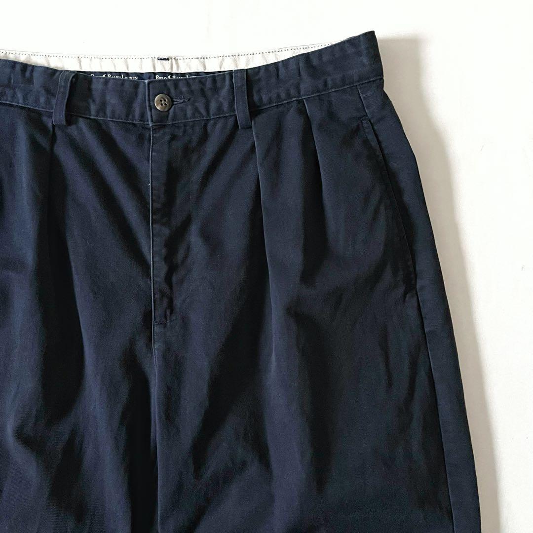 90s USA製 POLO Ralph Lauren 2タックチノ Andrew