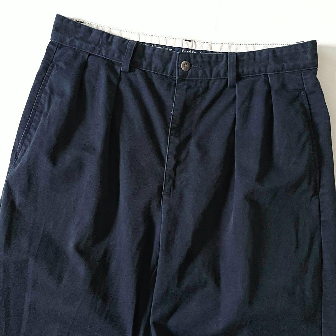 90s USA製 POLO Ralph Lauren 2タックチノ Andrew