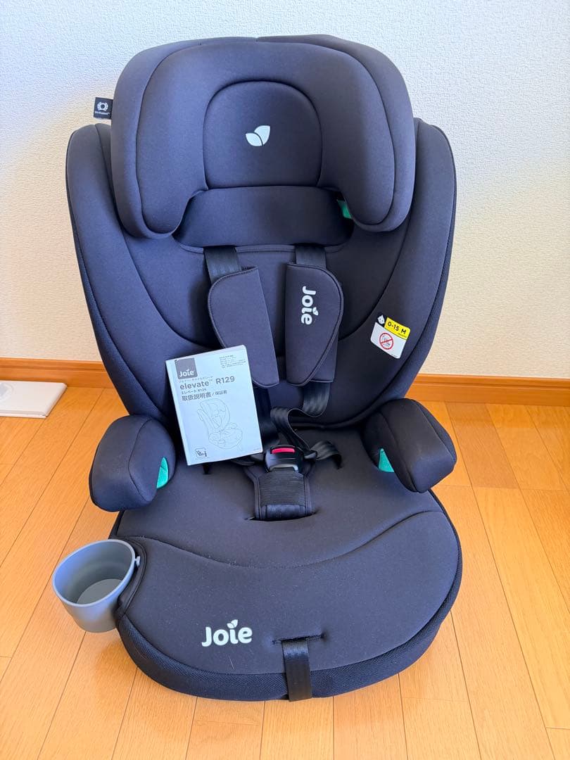 美品　Joie elevate R129 ジュニアシート 黒　ジョイー
