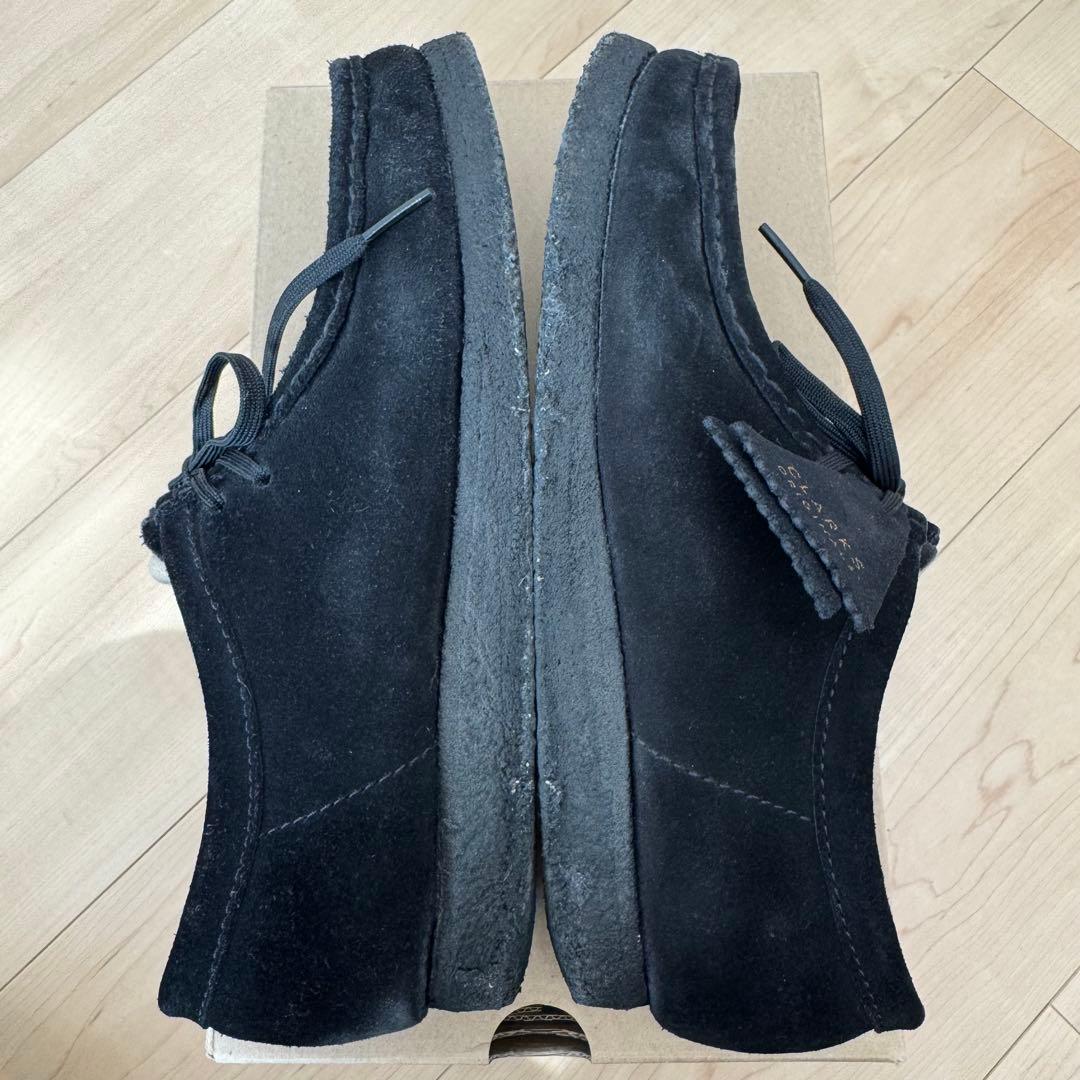 ぺ*ん様 クラークス Wallabee ワラビー（ブラックスエード）26.5