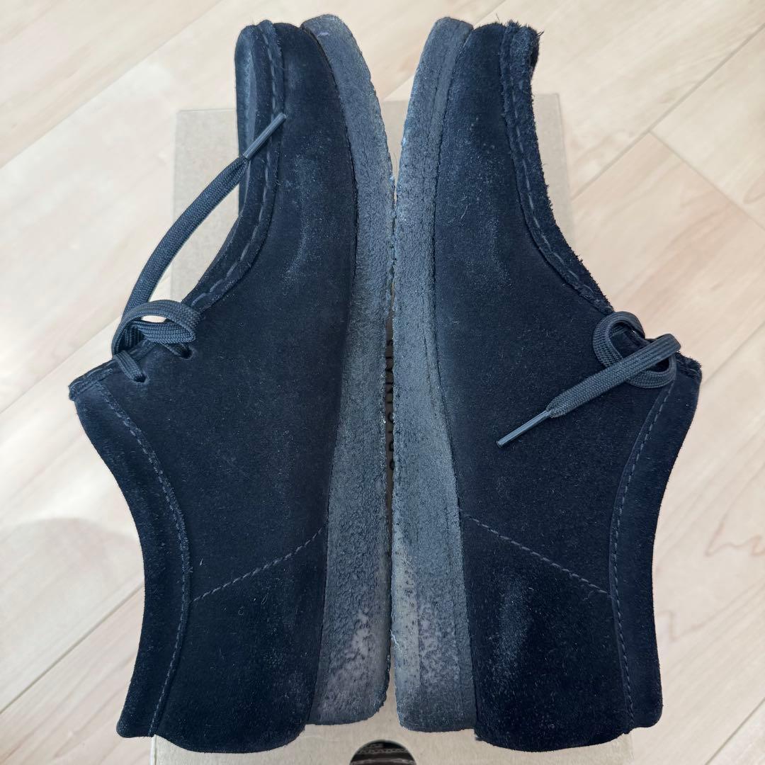 ぺ*ん様 クラークス Wallabee ワラビー（ブラックスエード）26.5