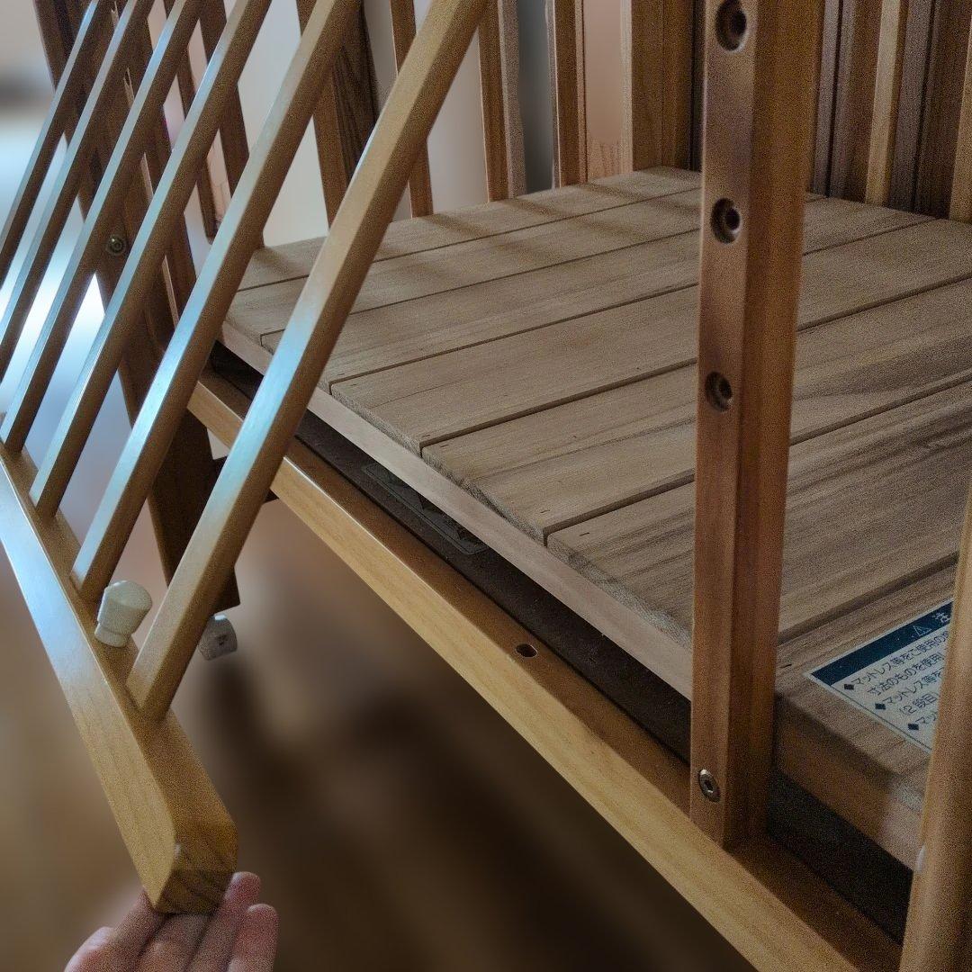 カトージ ベビーベッド ハイシートミニベッド 　ナチュラル　02602