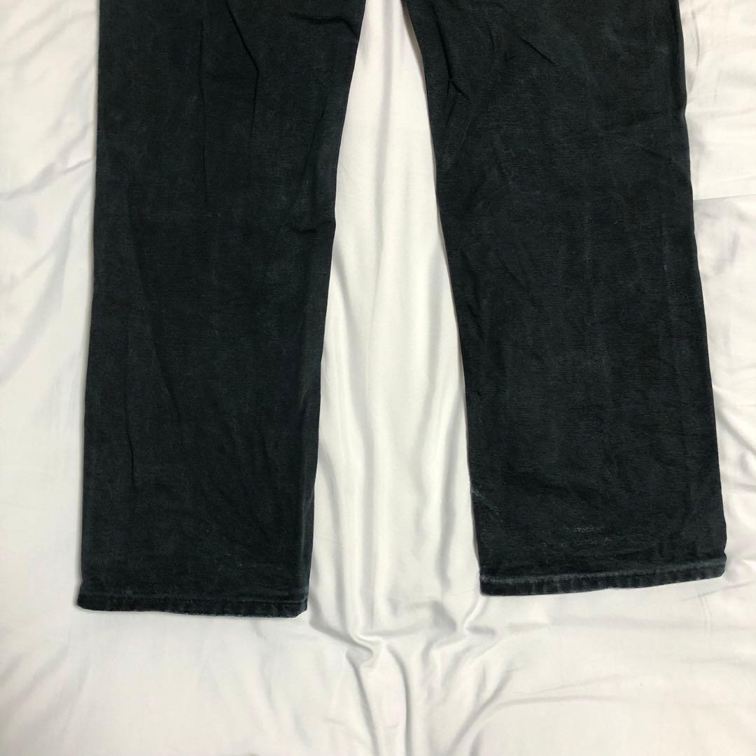 雰囲気○ 34x32 carhartt ダブルニーペインターパンツ ブラック