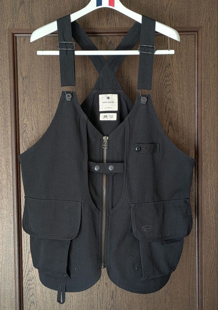スノーピーク　焚火ベスト　ブラック　キャンプベスト
