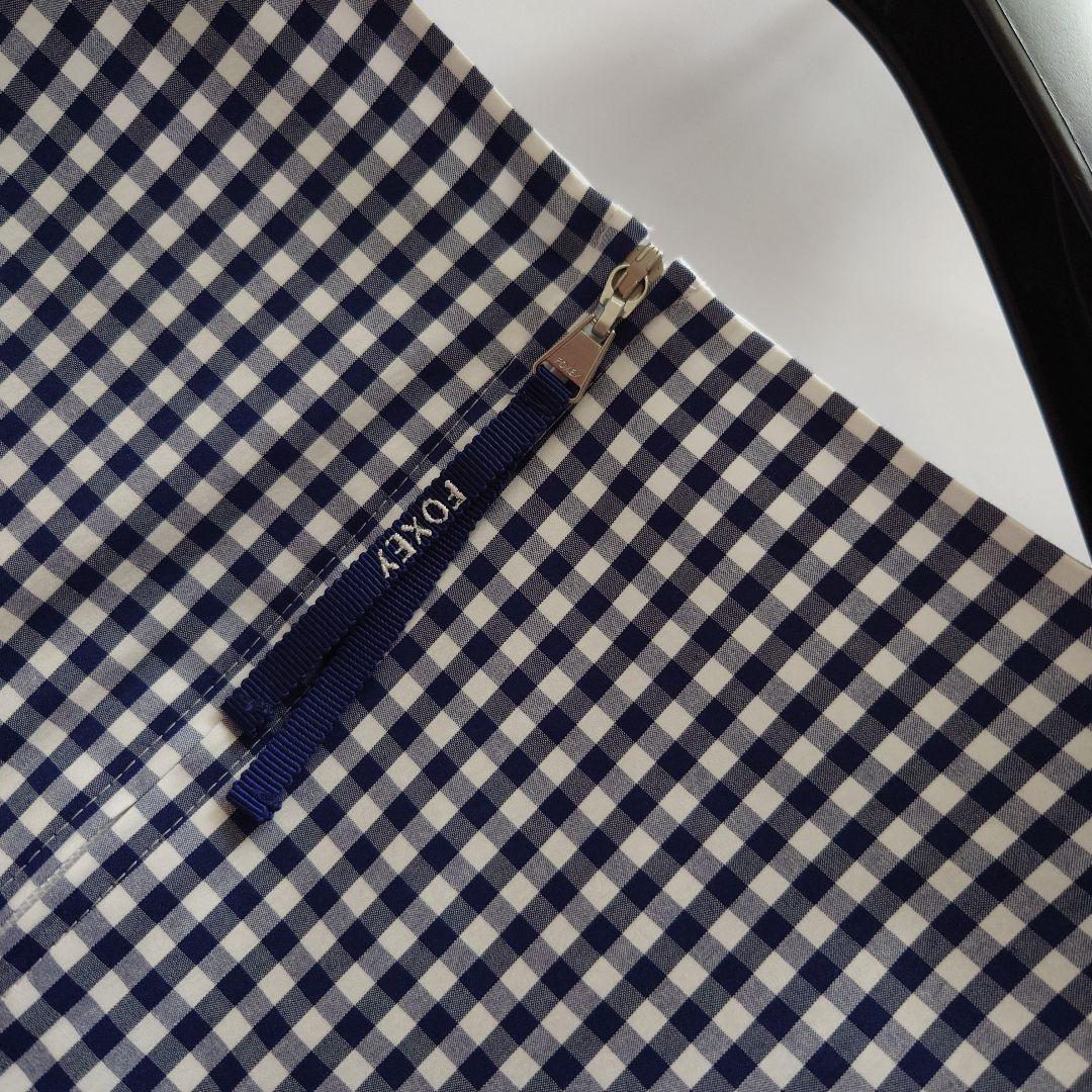 お値下げ☆着用1回美品☆FOXEY 大人可愛いギンガムチェック ワンピース♡