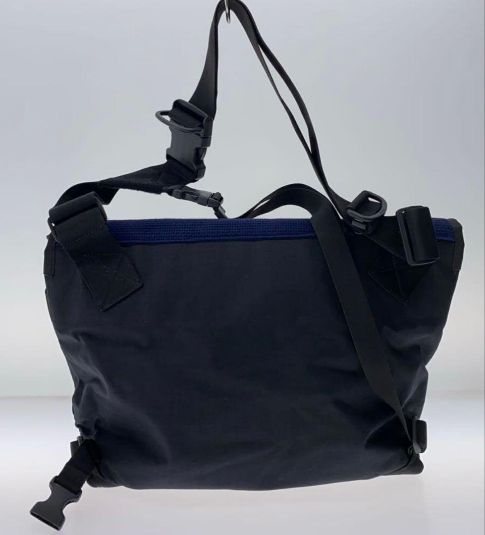 bagjackメッセンジャーバッグ 刺し子ネイビーブルー ブラック