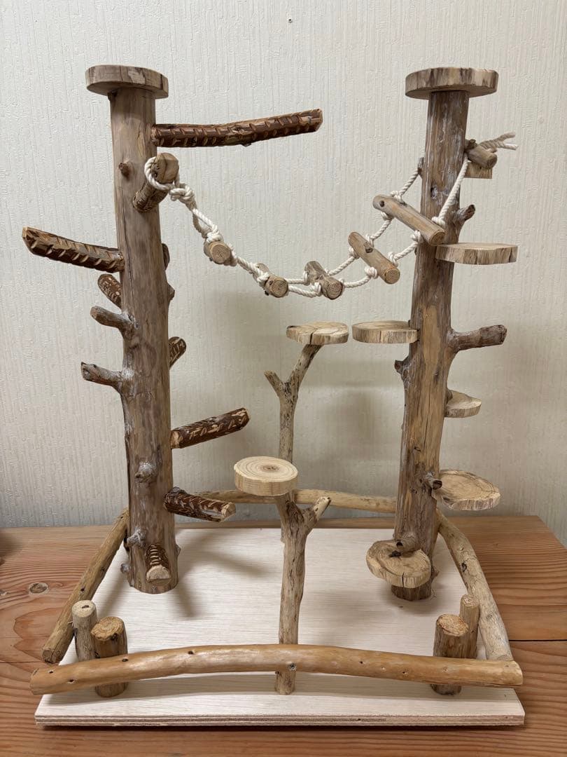 鳥インコ止まり木バードジムバードアスレチック卓上型インコアスレチック