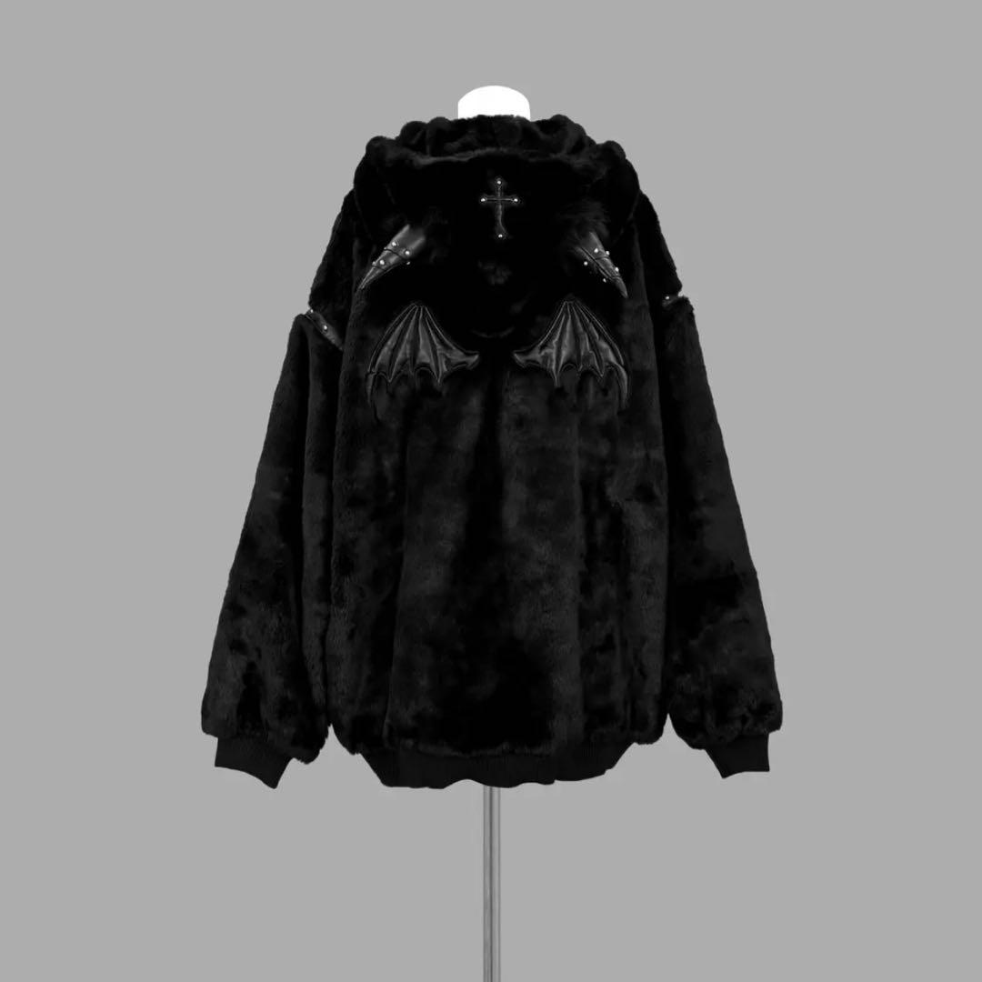 【ほぼ新品】Dimmoire BABY DEVIL ファーパーカー【Black】