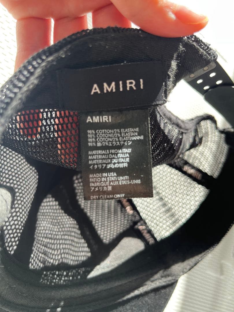 AMIRI ロゴ メッシュキャップ USA製 正規品 タグ有
