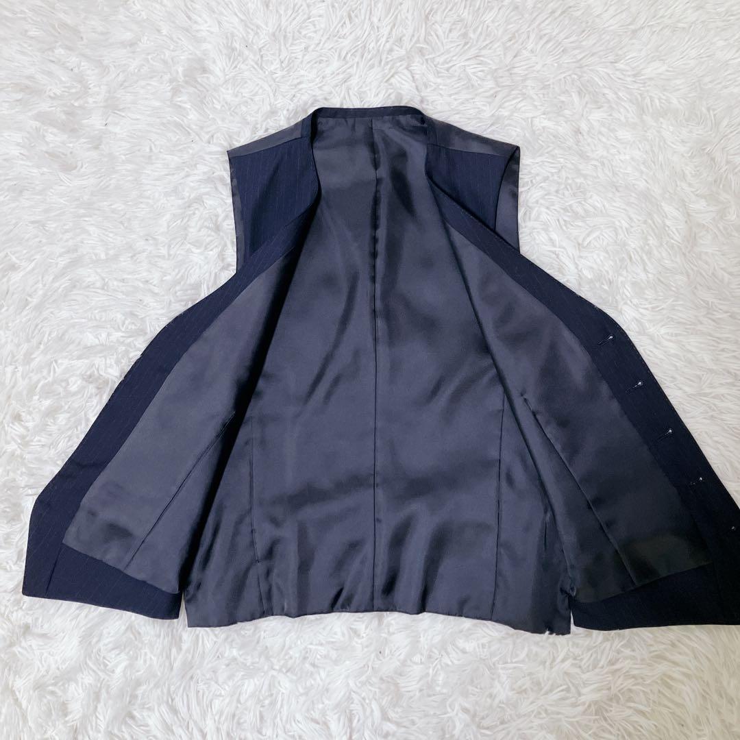 【美品】ONLY オンリー　3ピース　セットアップ　スーツ　ネイビー　ウール