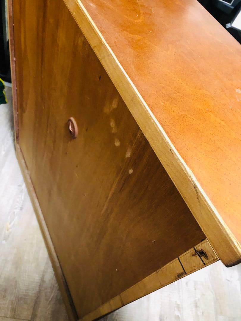 大雪木工　アンティーク　ライティングビューロー　木製　キャビネット　サイドボード