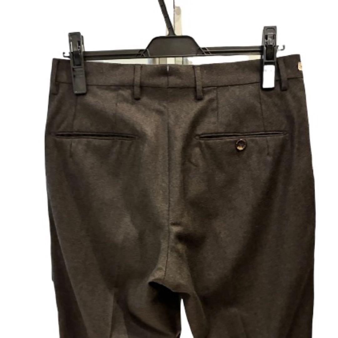 BERWICHベルウィッチ SAKE ワンプリーツ フランネル スラックス 44