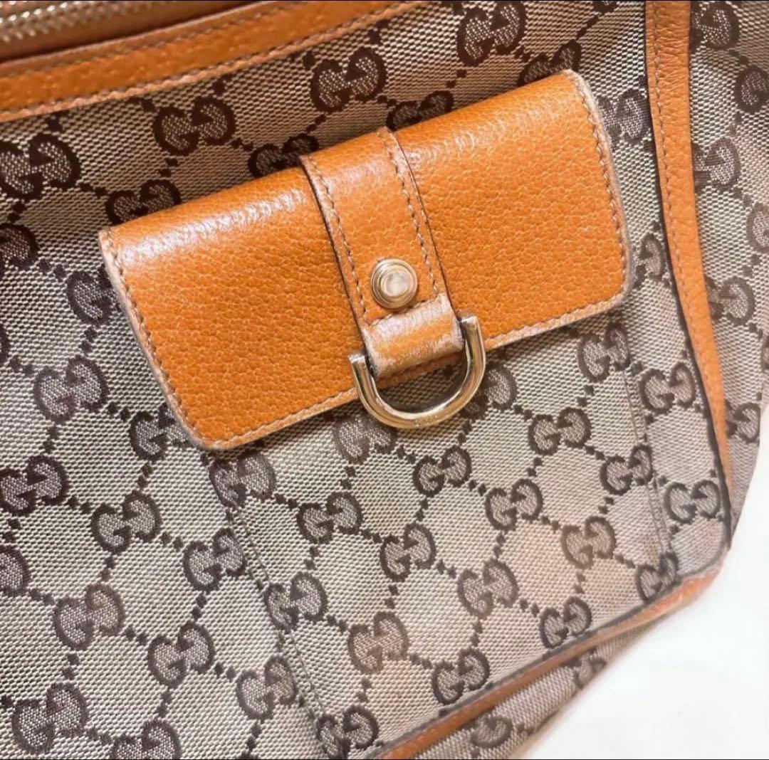 【保存袋付き】Gucci ロゴプリント ショルダーバッグ