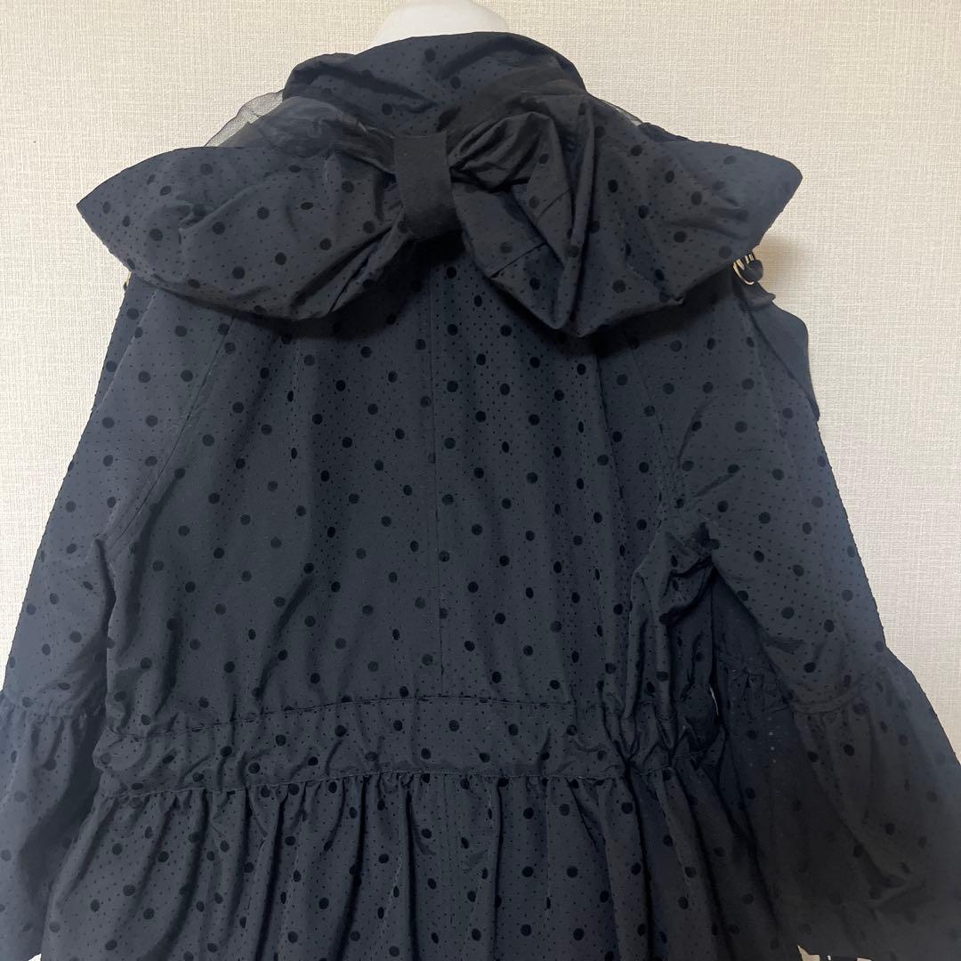 red valentino ドット柄 ブラック ジャケット フード付き