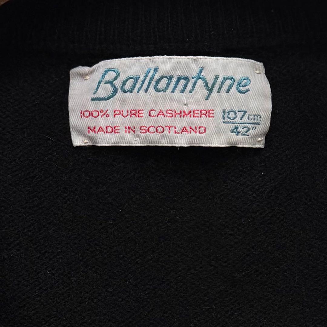 80s BALLANTYNE バランタイン ピュアカシミヤ100% ニット 42