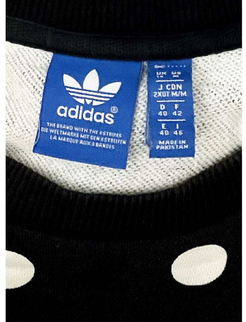 アディダス 希少 ドット ジャージ パーカー トレーナー スウェット 水玉