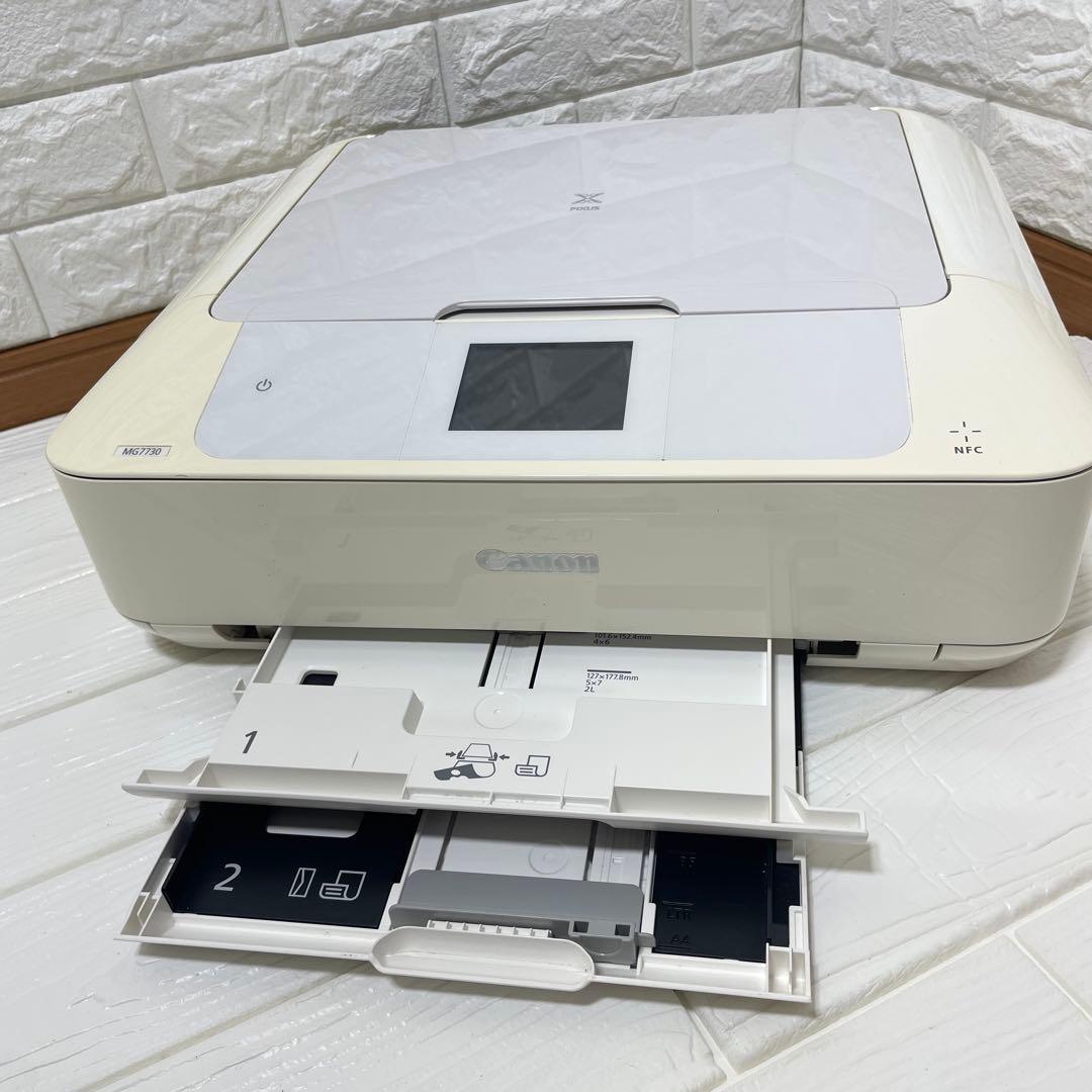 【総印刷枚数枚3000以下/1週間保証付き】Canon MG7730 プリンター