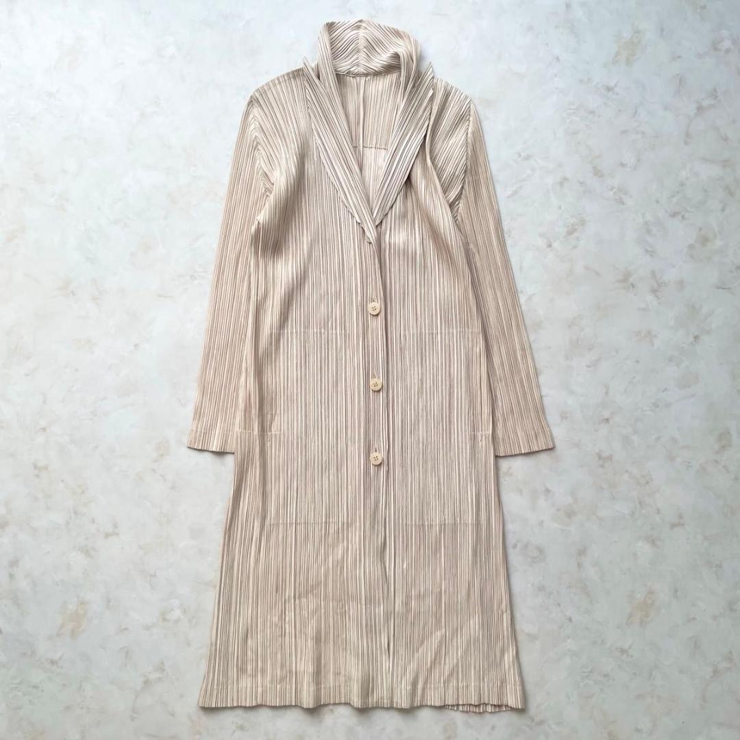 PLEATS PLEASE ジャケット ロング丈　マキシ丈　サイズ4 XL