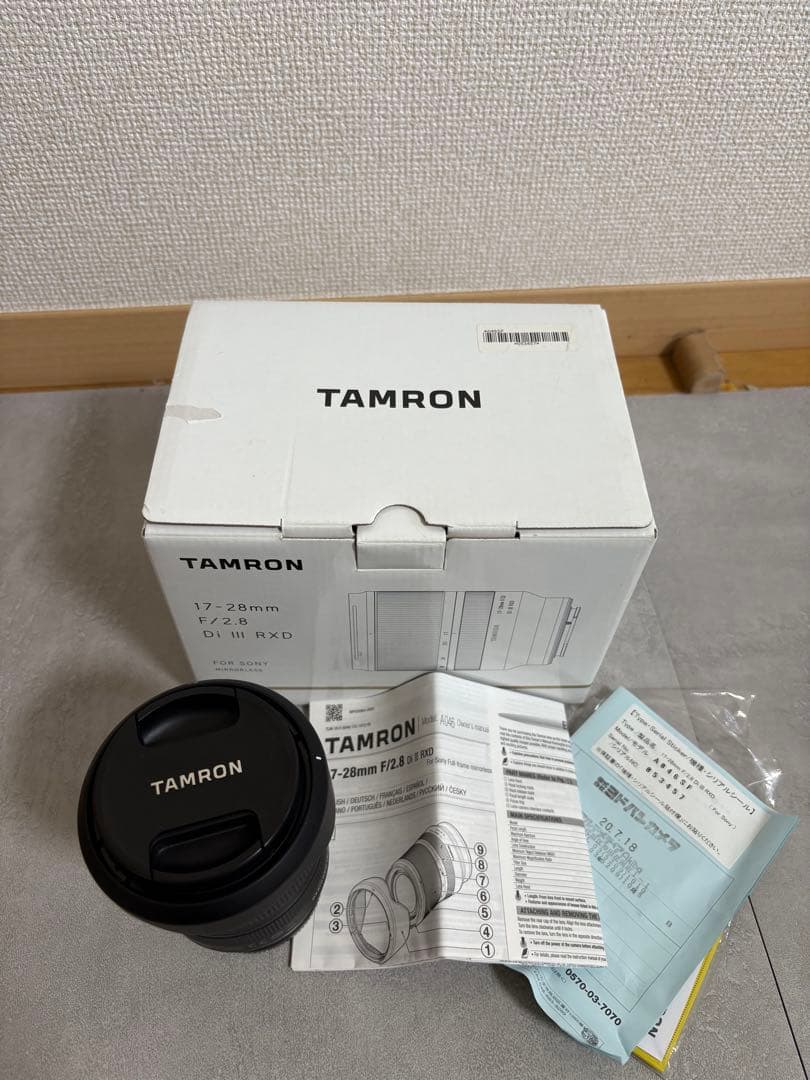 レンズ(ズーム) TAMRON 17-28 F2.8 Di III RXD FOR SONY