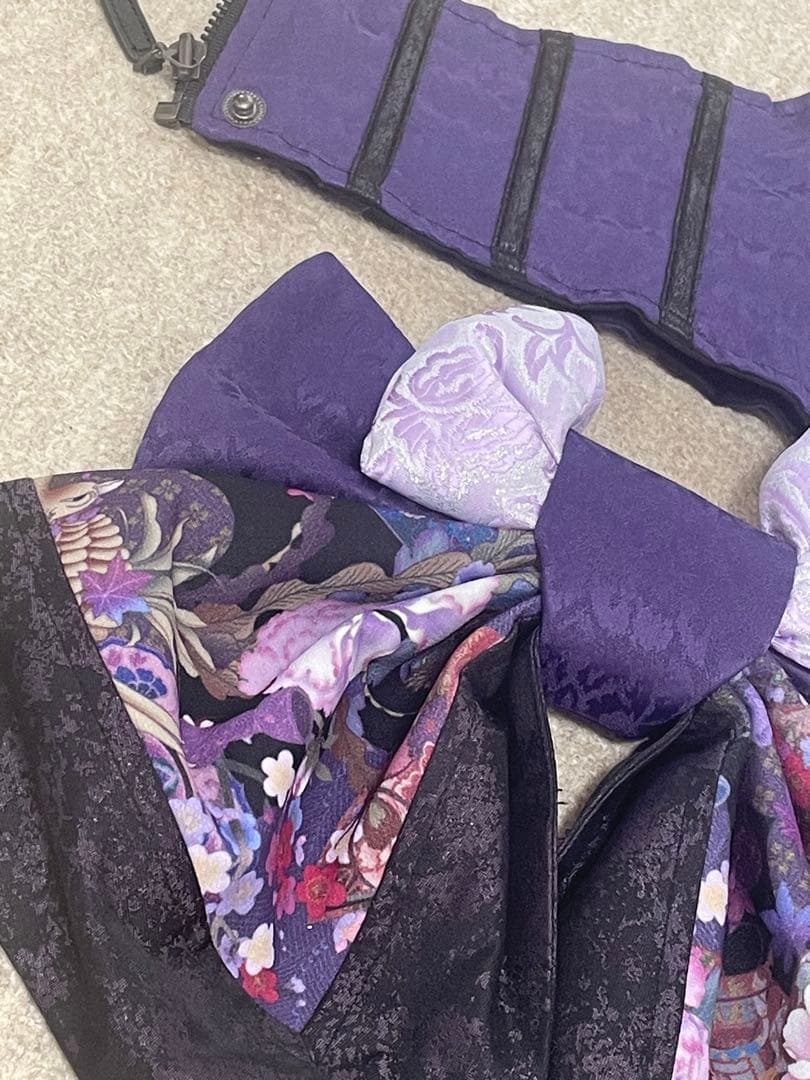 新品タグなし　キューティーフラッシュ　花魁帯　コルセット　パープル