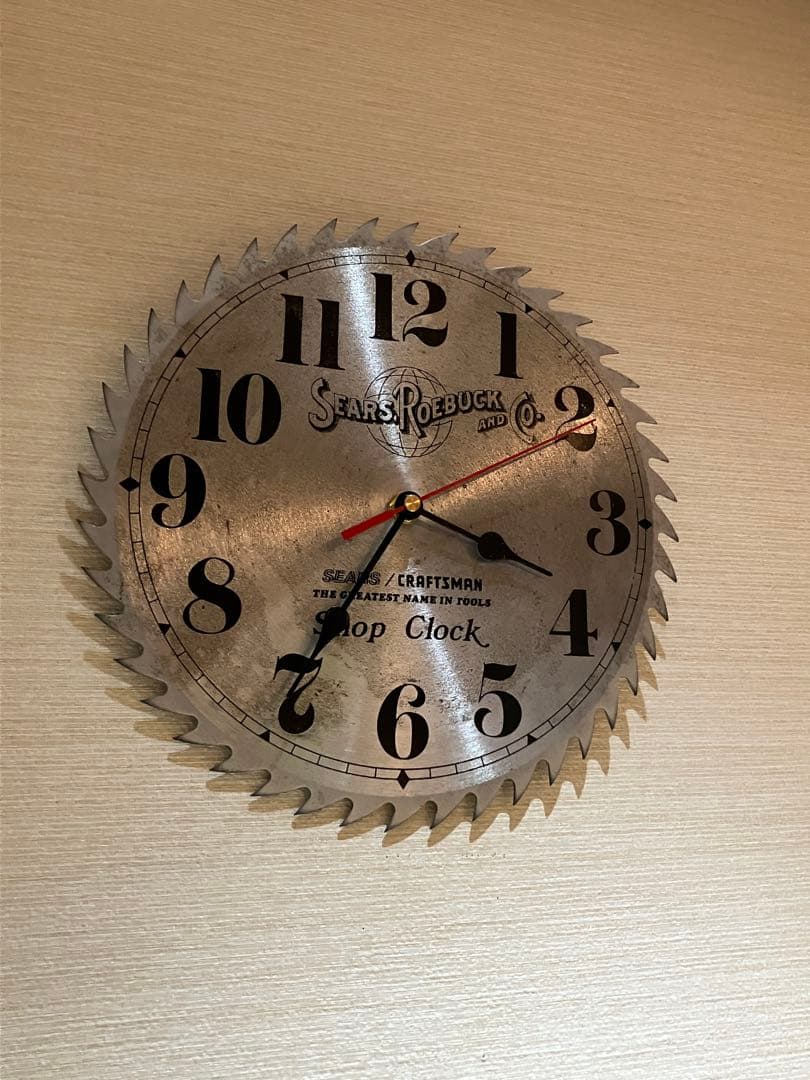 sears シアーズ　掛時計　ソーブレードクロック
