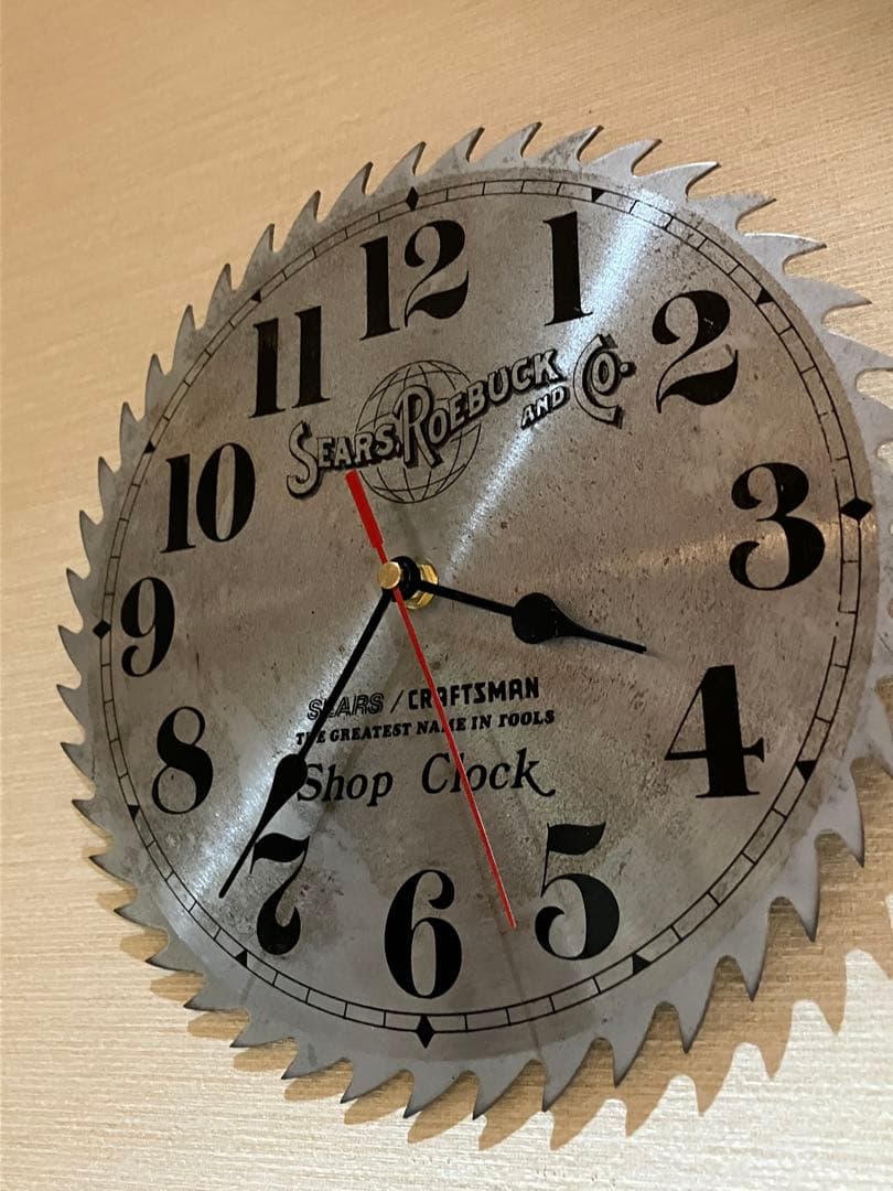 sears シアーズ　掛時計　ソーブレードクロック