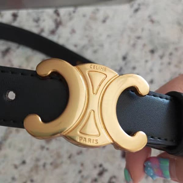 セリーヌ CELINE ベルト ブラック 75