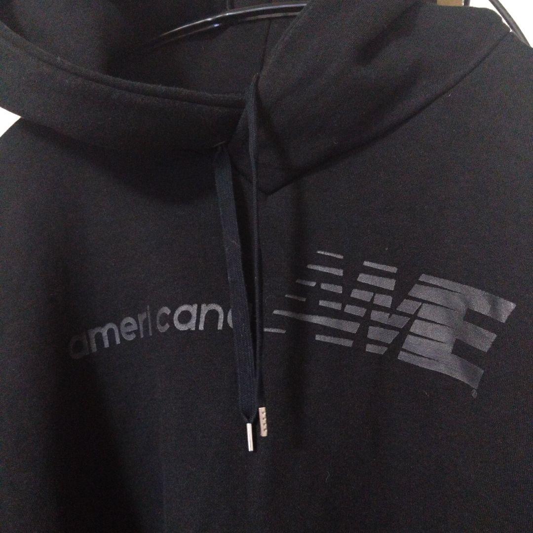 限定お値下げ★Americana★ブラック パーカー ロゴ入り