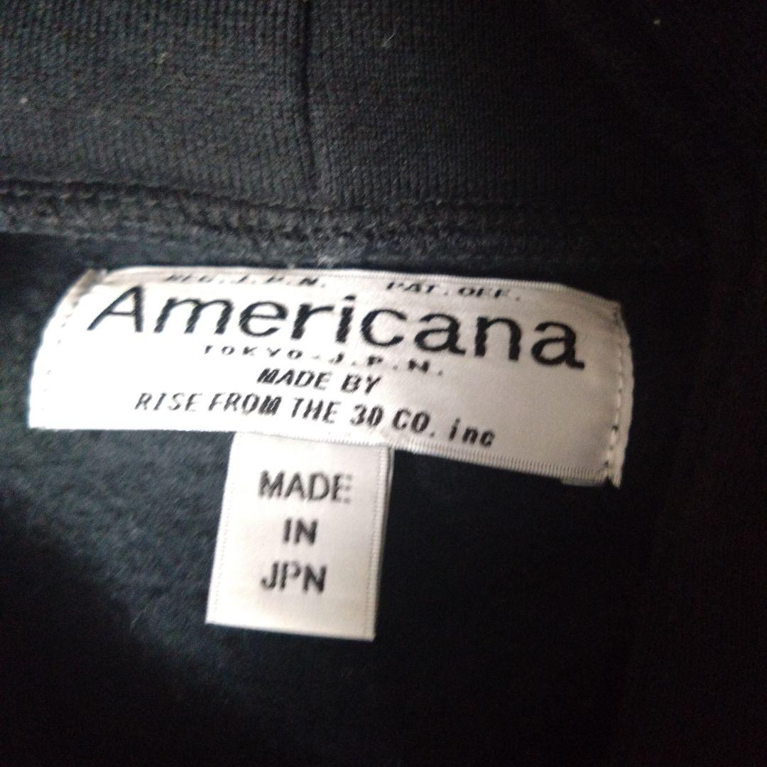 限定お値下げ★Americana★ブラック パーカー ロゴ入り