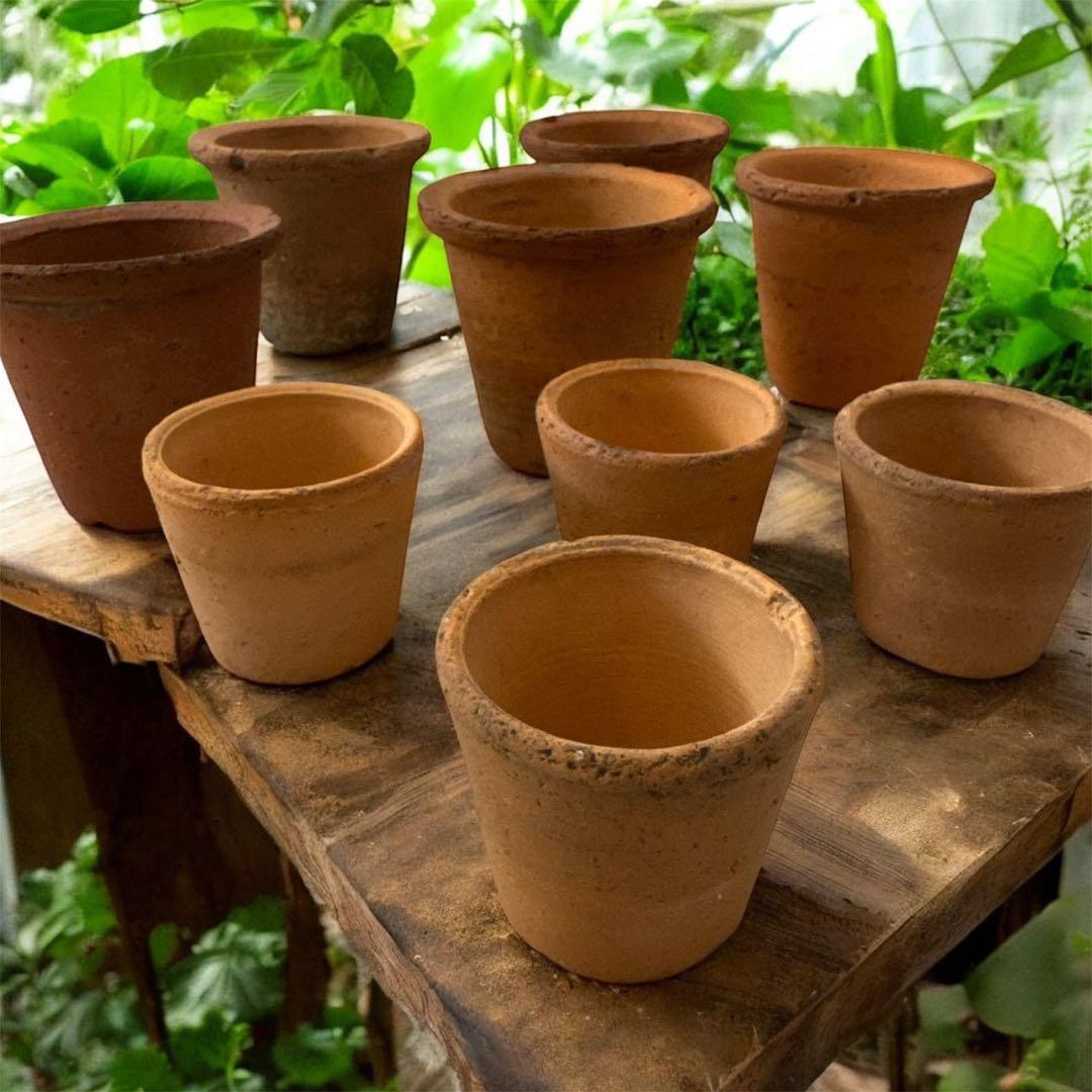 ヴィンテージ　た小さな可愛い　テラコッタポット 植木鉢　14個セット