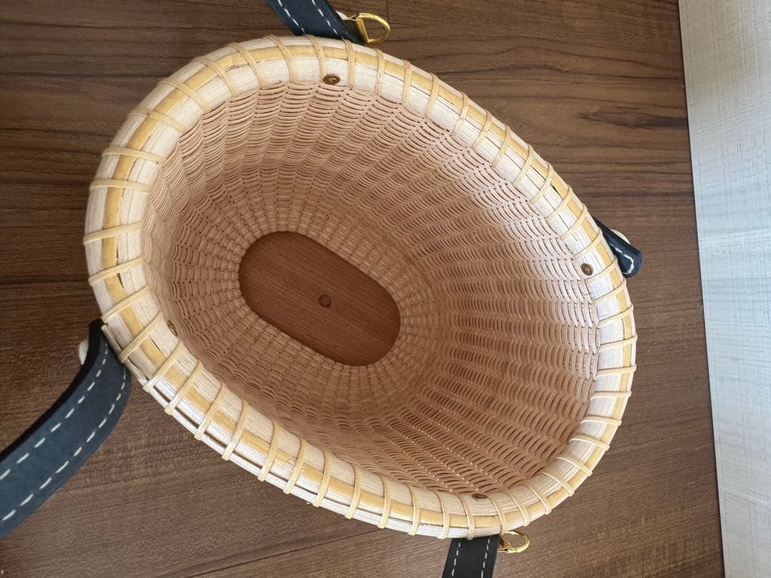 ナンタケットバスケット 6インチオペラ レザーハンドル