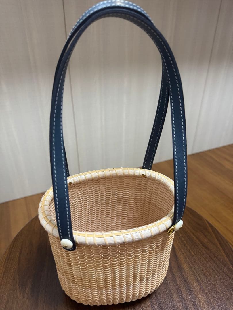 ナンタケットバスケット 6インチオペラ レザーハンドル